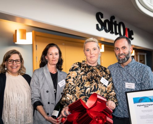 Vinnarna av SoftOnes Digitaliseringspris i kategorin Årets Digitala Resa