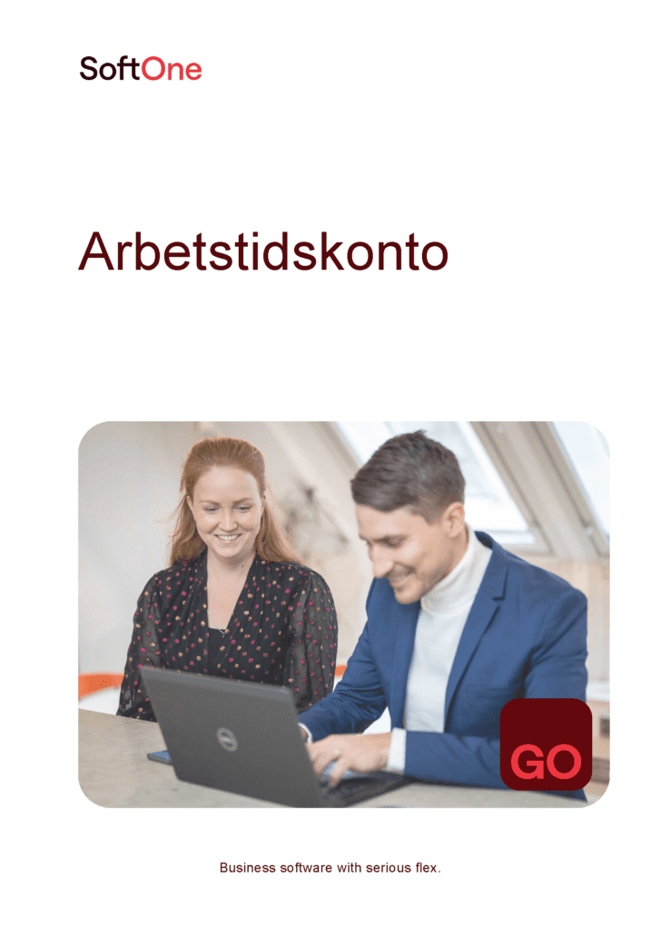 Arbetstidskonto SoftOne GO