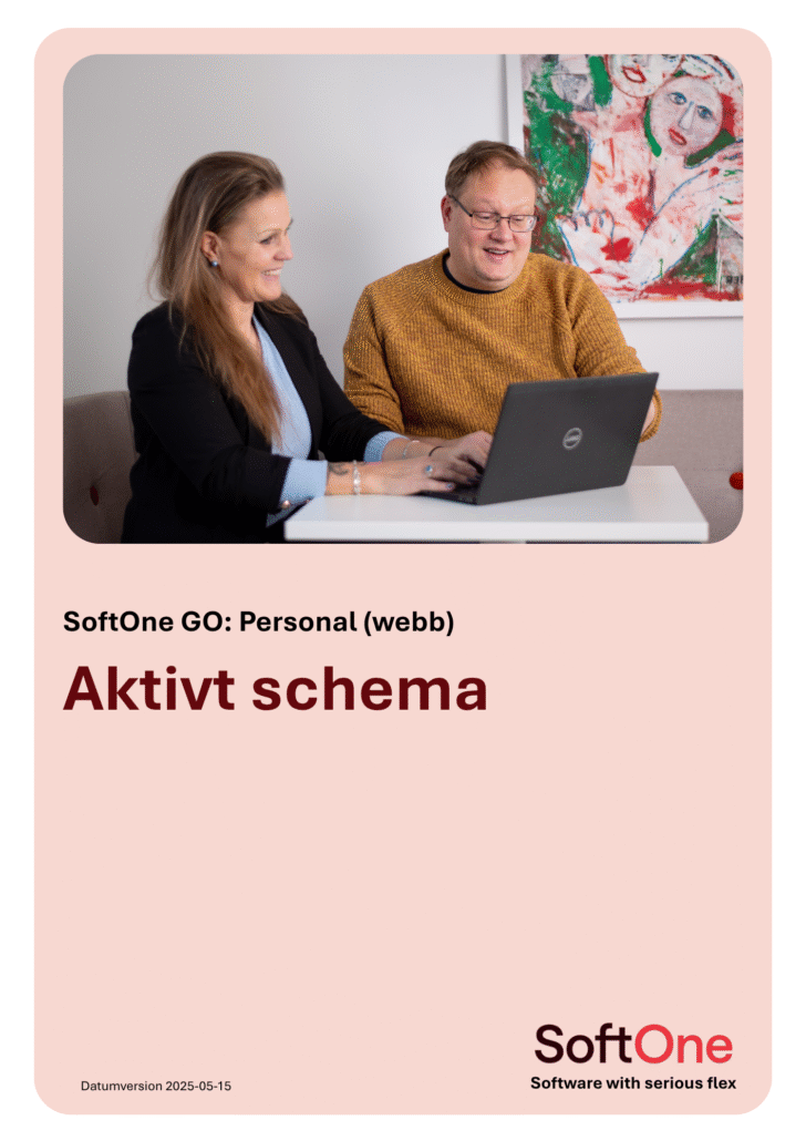 Aktivt schema - Personal (webb)