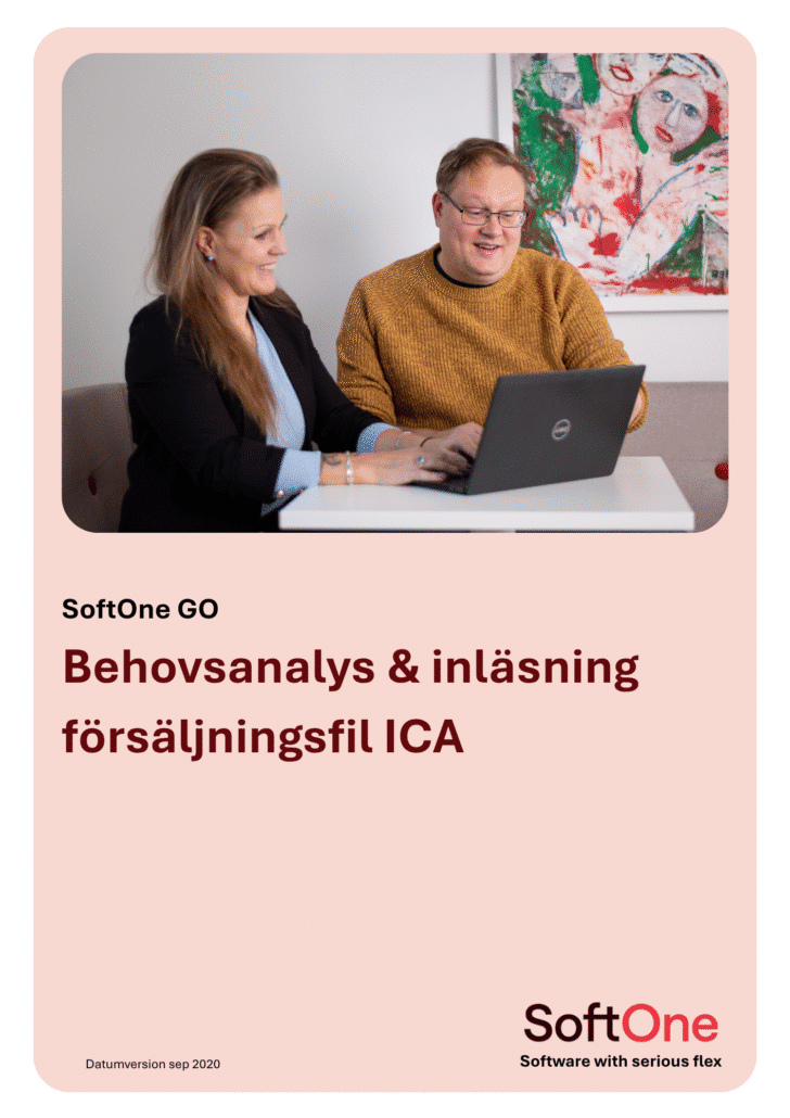 Behovsanalys & inläsning försäljningsfil ICA