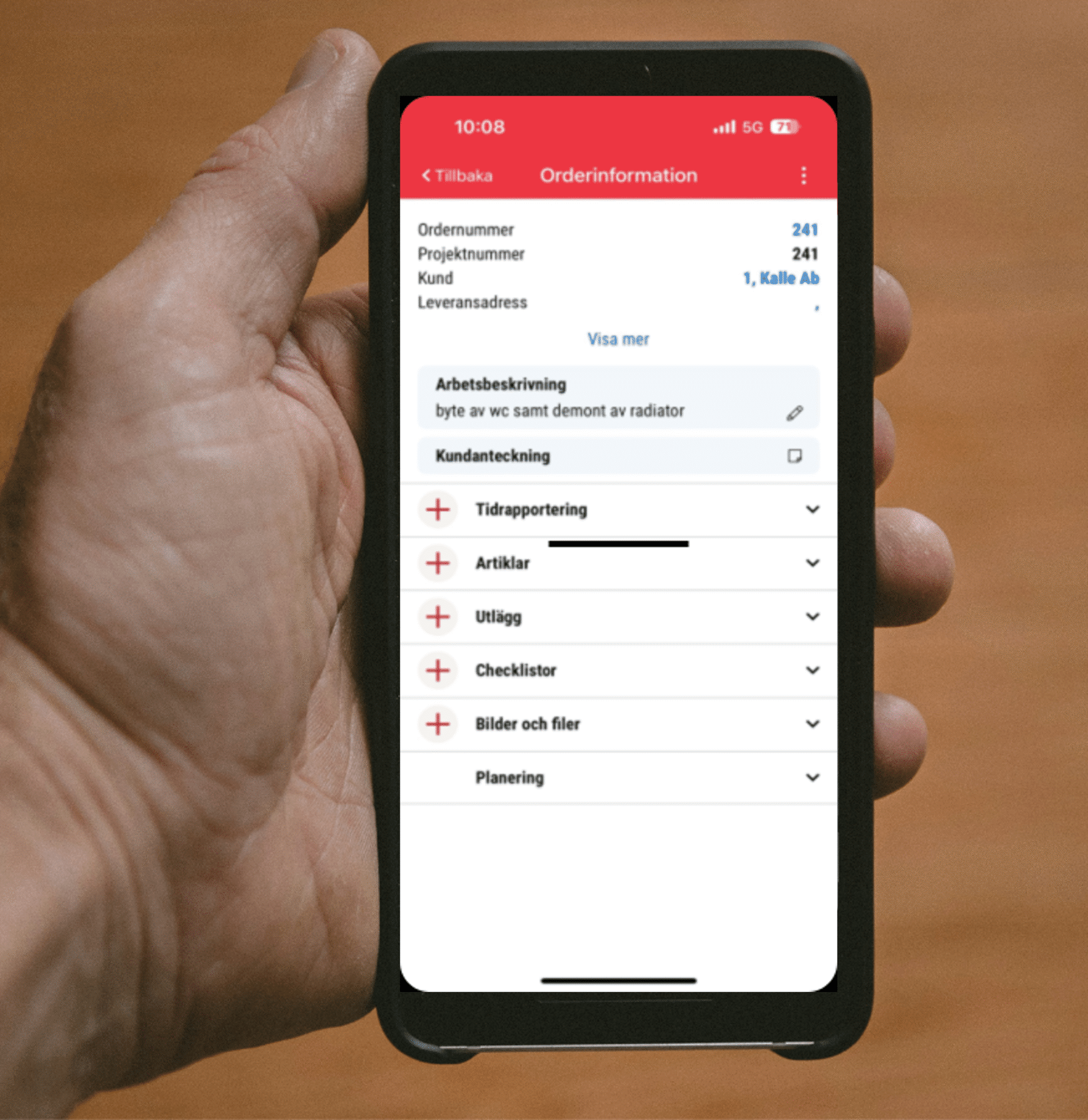 SoftOne mobilapp