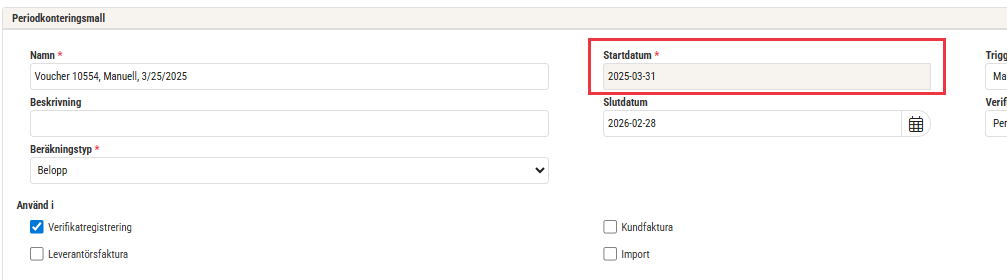 Periodiseringsmall startdatum