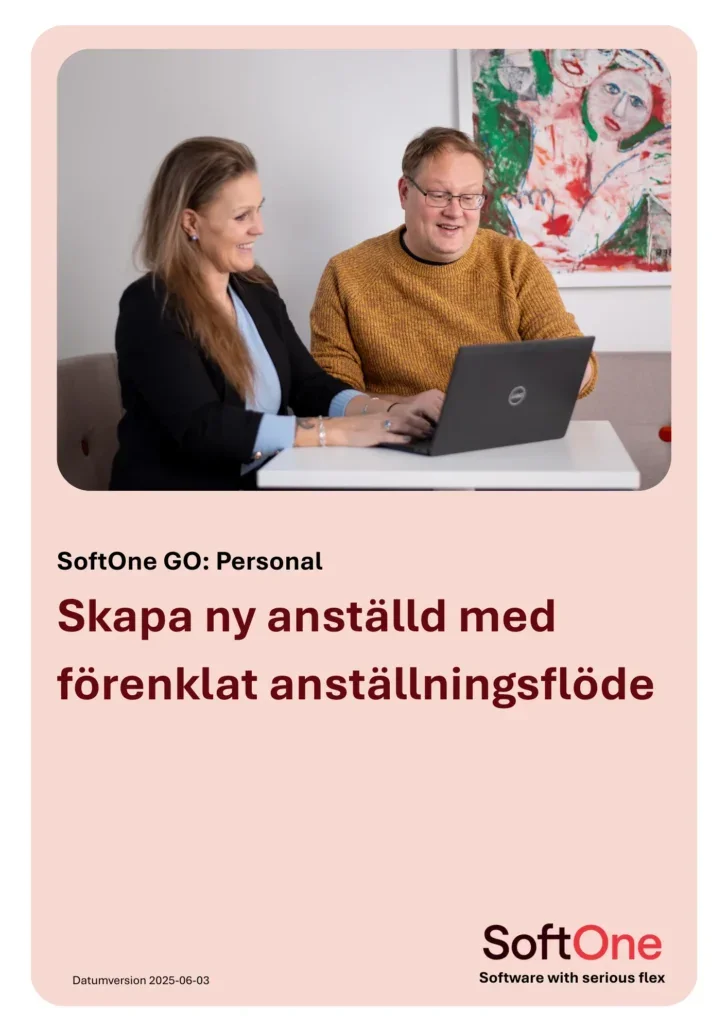 Skapa ny anställd med förenklat anställningsflöde
