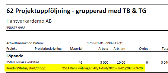 Rapport 62 del 2