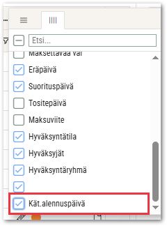 Kätale lisäys