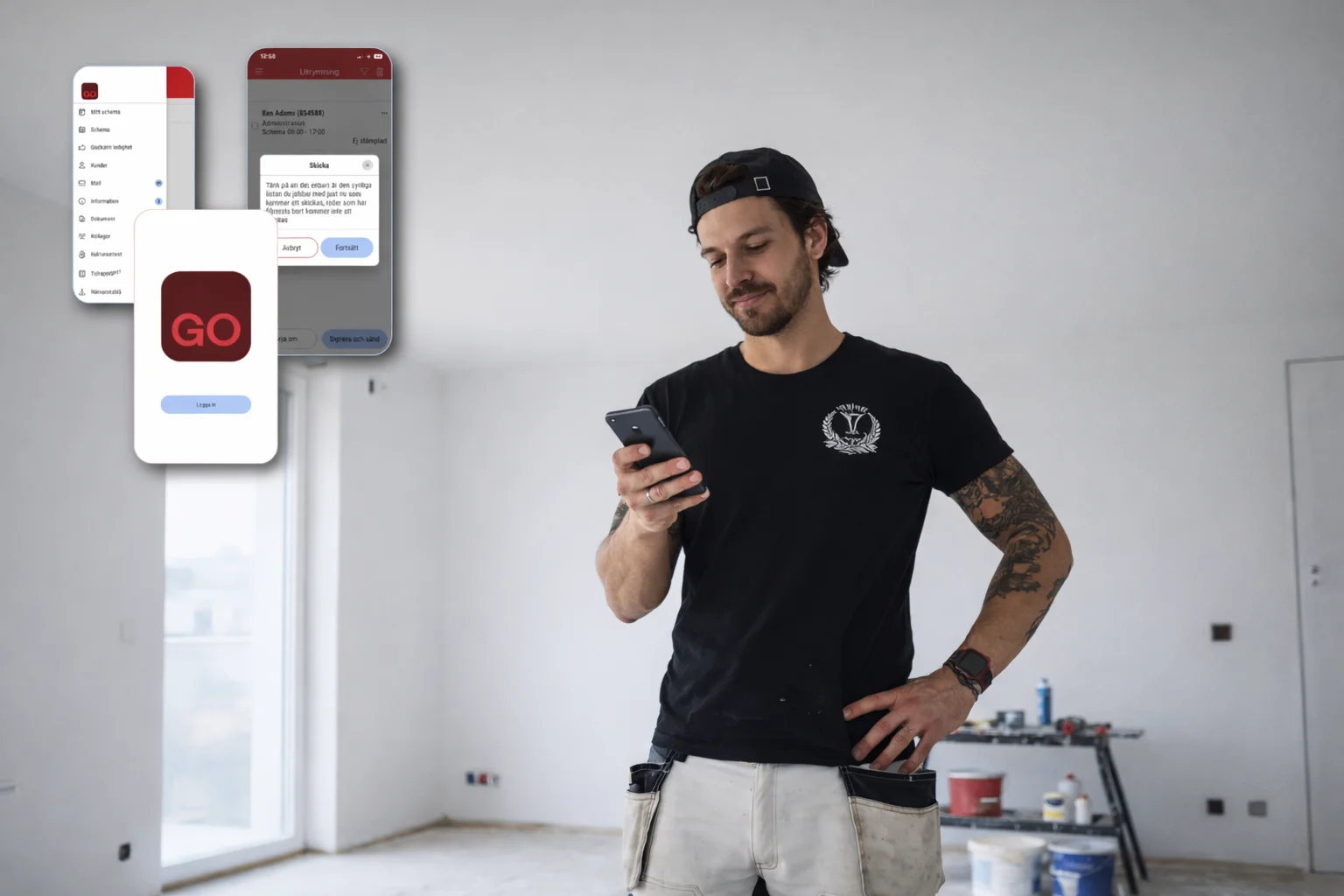 Hantverkare GO logga Mockup