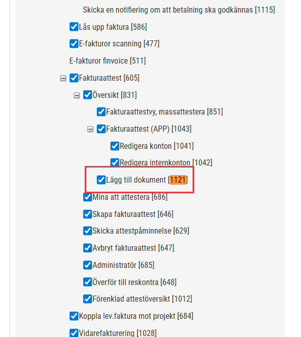 Fakturaattest dokument
