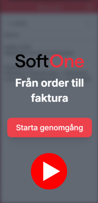 SoftOne GO i mobilen