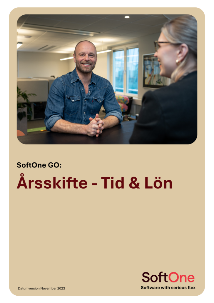 Manual Årsskfte Tid & Lön