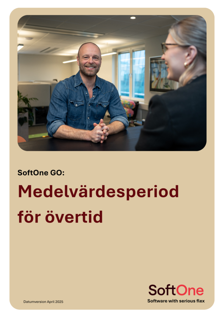 Manual Medelvärdesperiod för övertid