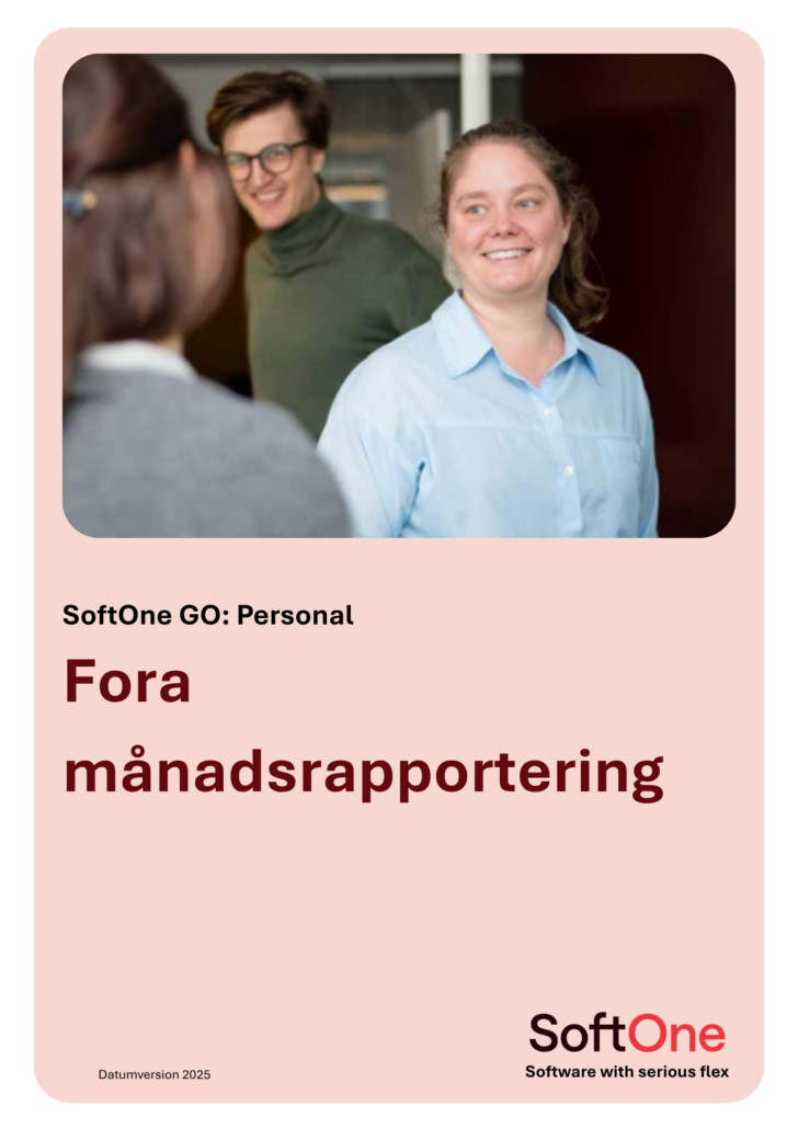 Fora månadsrapportering