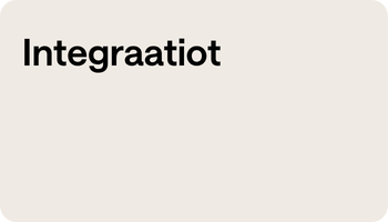 Integraatiot (Integrationer) transparent