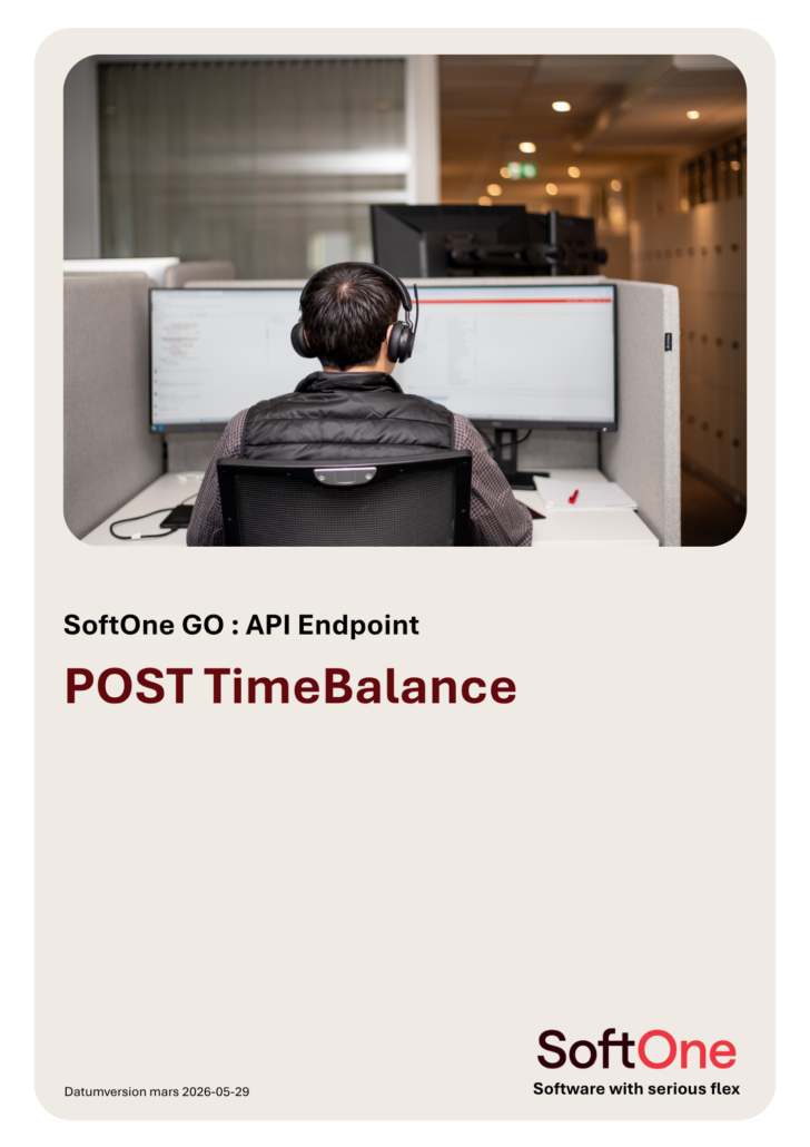 Integration Endpoint POST TimeBalance