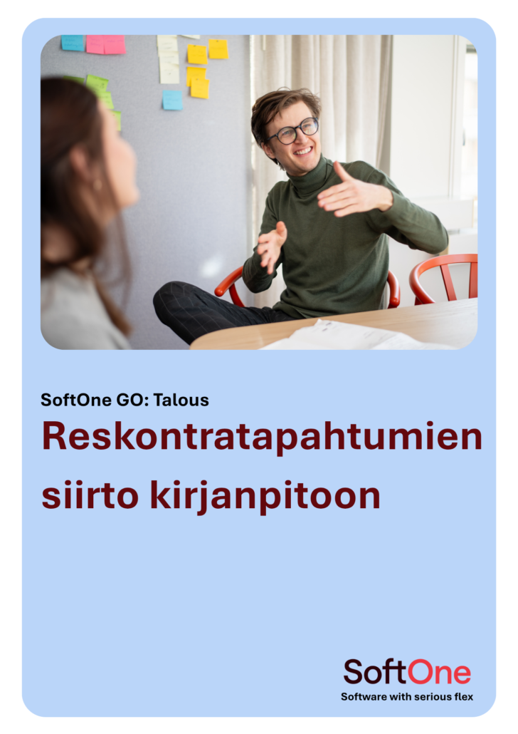 Reskontratapahtumien siirto kirjanpitoon​
